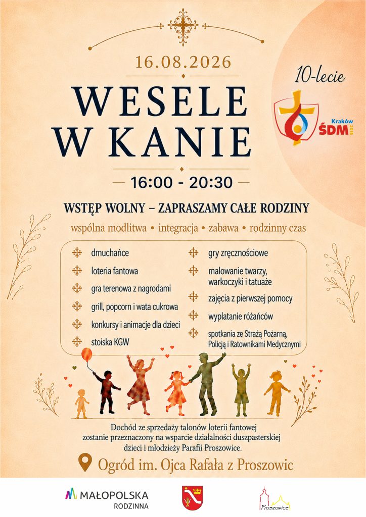 FESTYN RODZINNY "WESELE W KANIE" - 16 SIERPNIA 2026